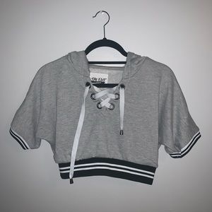 Grey Sporty Crop top